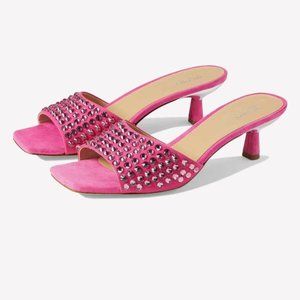 NEW Michael Kors Amal Kitten Rhinestone shoes 9 1/2M